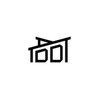 DD Initial Letter in Real Estate Logo concept vector