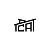 CA Initial Letter in Real Estate Logo concept vector