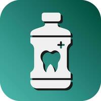 Mouthwash  Vector Glyph Gradient Background Icon For Personal And Commercial Use.