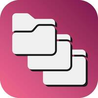 Queue  Vector Glyph Gradient Background Icon For Personal And Commercial Use.