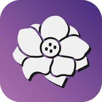 Anemone  Vector Glyph Gradient Background Icon For Personal And Commercial Use.