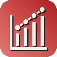 Statistics  Vector Glyph Gradient Background Icon For Personal And Commercial Use.