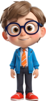 AI generated Cartoon boy with occupation illustration, cute little worker graphic, diverse professions artwork, boy in uniform design, career exploration concept, occupation character illustration png