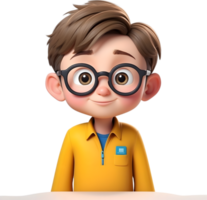 AI generated Cartoon boy with occupation illustration, cute little worker graphic, diverse professions artwork, boy in uniform design, career exploration concept, occupation character illustration png