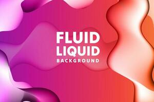 Colorful fluid 3D shapes. Abstract liquid gradient background, Wavy Background in Pastel Color Design. Fluid Shapes, Gradient design element for backgrounds, banners, wallpapers, posters and covers. vector