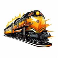 ai generado foto de logo de un tren. generativo ai