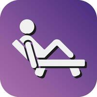 Relax  Vector Glyph Gradient Background Icon For Personal And Commercial Use.