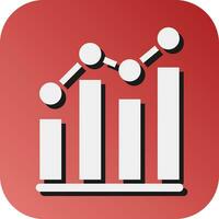Analytics  Vector Glyph Gradient Background Icon For Personal And Commercial Use.