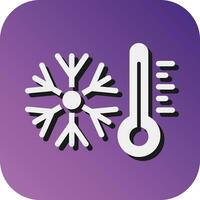 Cooling  Vector Glyph Gradient Background Icon For Personal And Commercial Use.