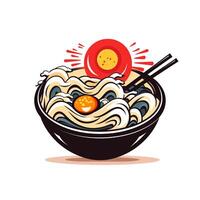 ai generado un 3d ramen logo. generativo ai foto