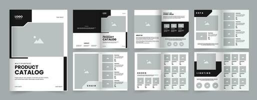 Multipurpose Product catalog design template, editable a4 product catalog vector