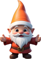 AI generated a cartoon gnome png