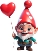 AI generated a cartoon gnome png