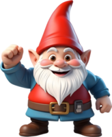 AI generated a cartoon gnome png