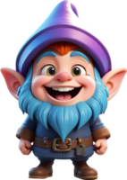 ai genererad en tecknad serie gnome png