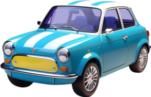 AI generated a classic sports car on a transparent background png