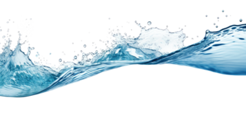 AI generated Water wave splash isolated on transparent background. png