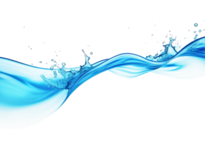 AI generated Water wave splash isolated on transparent background. png