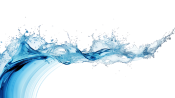 AI generated Water wave splash isolated on transparent background. png