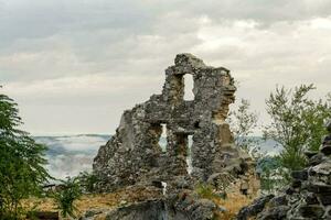 ruins of the castle of the person photo
