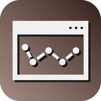 Data Analytics  Vector Glyph Gradient Background Icon For Personal And Commercial Use.