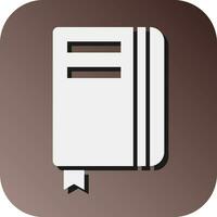 Notebook  Vector Glyph Gradient Background Icon For Personal And Commercial Use.