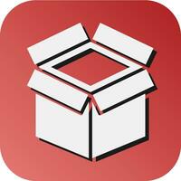 Open Box  Vector Glyph Gradient Background Icon For Personal And Commercial Use.