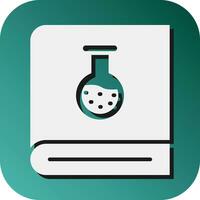 Chemistry Book  Vector Glyph Gradient Background Icon For Personal And Commercial Use.