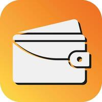 Wallet  Vector Glyph Gradient Background Icon For Personal And Commercial Use.