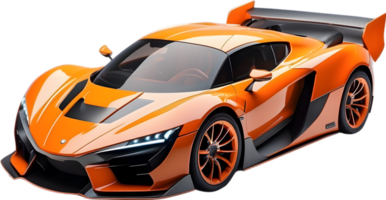 AI generated a sports car model on a transparent background png