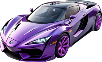 AI generated a sports car model on a transparent background png