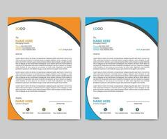 Vector letterhead template premium vector