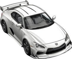 ai generiert Auto Modell- transparent Illustration png