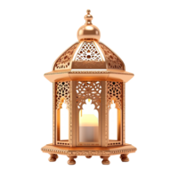 ai généré traditionnel islamique lampe sur transparent Contexte png