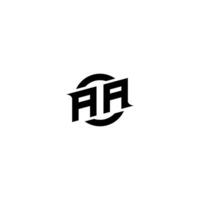 AA Premium esport logo design Initials vector