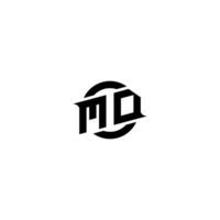 MD Premium esport logo design Initials vector