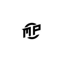 MP Premium esport logo design Initials vector