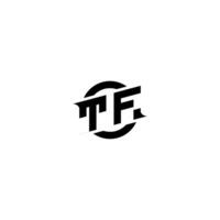 TF Premium esport logo design Initials vector