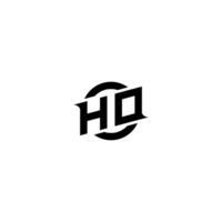 HO Premium esport logo design Initials vector