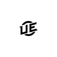 UE Premium esport logo design Initials vector