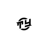 TY Premium esport logo design Initials vector