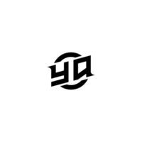 YQ Premium esport logo design Initials vector