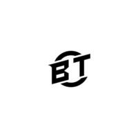 BT Premium esport logo design Initials vector