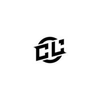 CL Premium esport logo design Initials vector