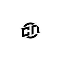 CN Premium esport logo design Initials vector