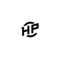 HP Premium esport logo design Initials vector