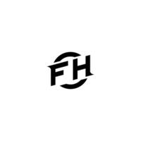 FH Premium esport logo design Initials vector