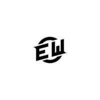 EW Premium esport logo design Initials vector