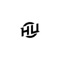 hu prima deporte logo diseño iniciales vector