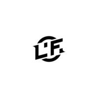 LF Premium esport logo design Initials vector
